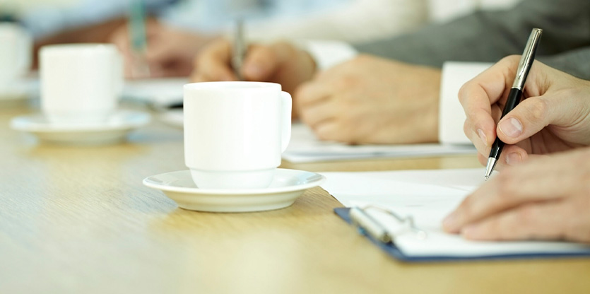 conference table and colleagues