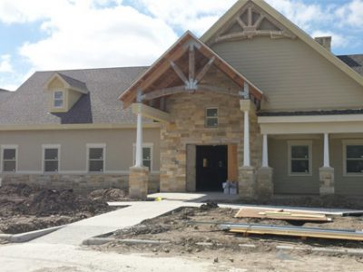 Progress continues on the hospice's new inpatient facility.