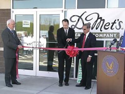 Ribbon cutting ceremony for nonprofit after fundraising success